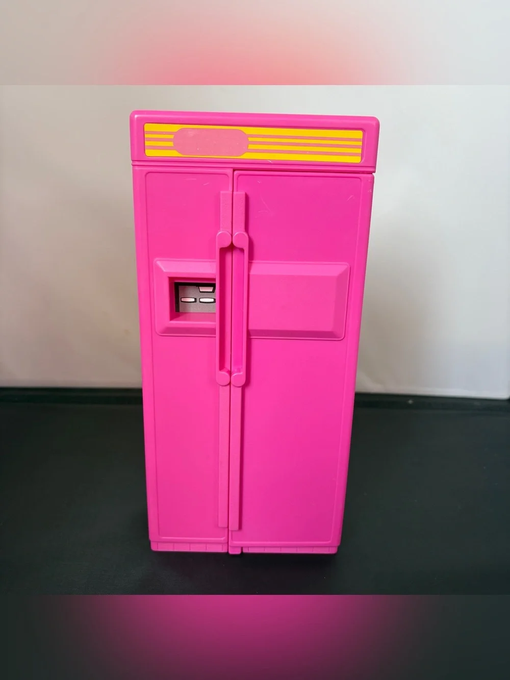 VTG Barbie Kitchen Playset 1990 Refrigerator Stove Sink Oven Chairs Accessories